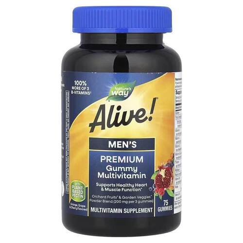 然萃维Nature's Way男士多维多维生素软糖B族营养矿物质膳食补剂