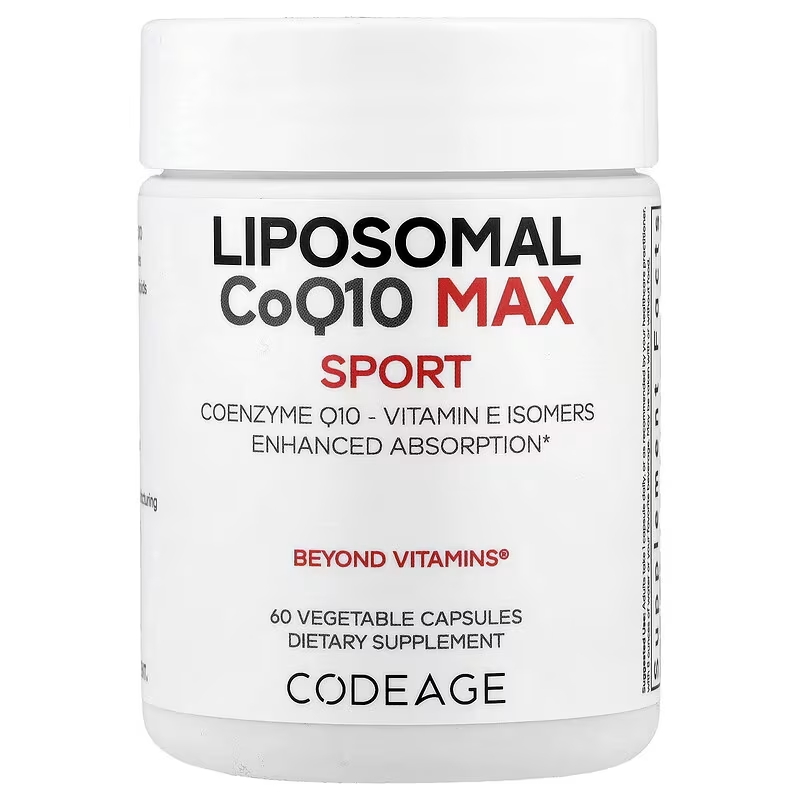 Codeage脂质体辅酶Q10维生素E成人易吸收膳食补剂