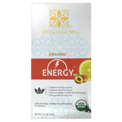 Secrets of Tea,Organic Energy Tea, 20 Tea Bags, 1.41 oz (40