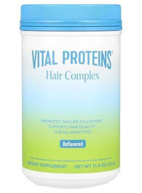 Vital Proteins,头发支持复合物，无香，11.4 盎司（323 克）
