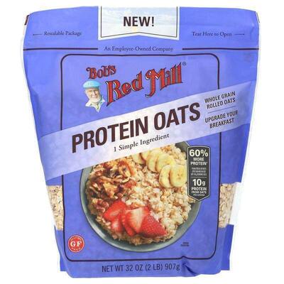 鲍勃红磨坊,Protein Oats, 32 oz (907 g)