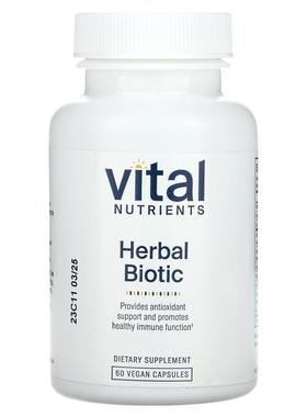 Vital Nutrients,Herbal Biotic, 60 Vegan Capsules