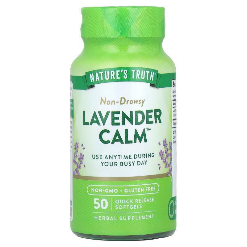 Nature's Truth,Lavender Calm™ 熏衣花草舒缓放松，50 粒速释软