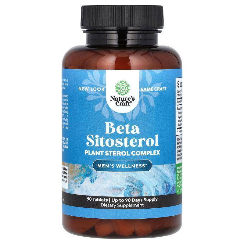 Natures Craft,Beta Sitosterol, Plant Sterol Complex , 90 Tab