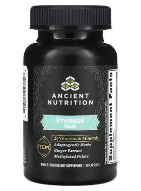 Dr. Axe / Ancient Nutrition,Ancient Multi，产前，90 粒胶囊