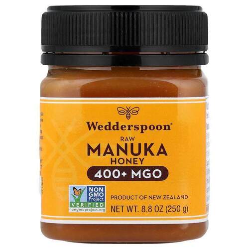 Wedderspoon,未加工麦卢卡蜂蜜，MGO 400+，8.8 oz（250 克）