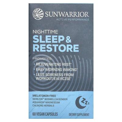 太阳勇士,Nighttime Sleep & Restore, 60 Vegan Capsules