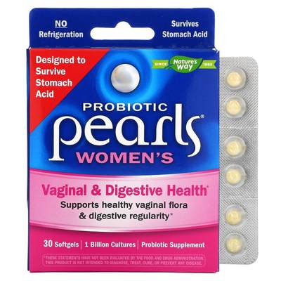 然萃维,Probiotic Pearls Women's，女性私密部位和消化健康，90