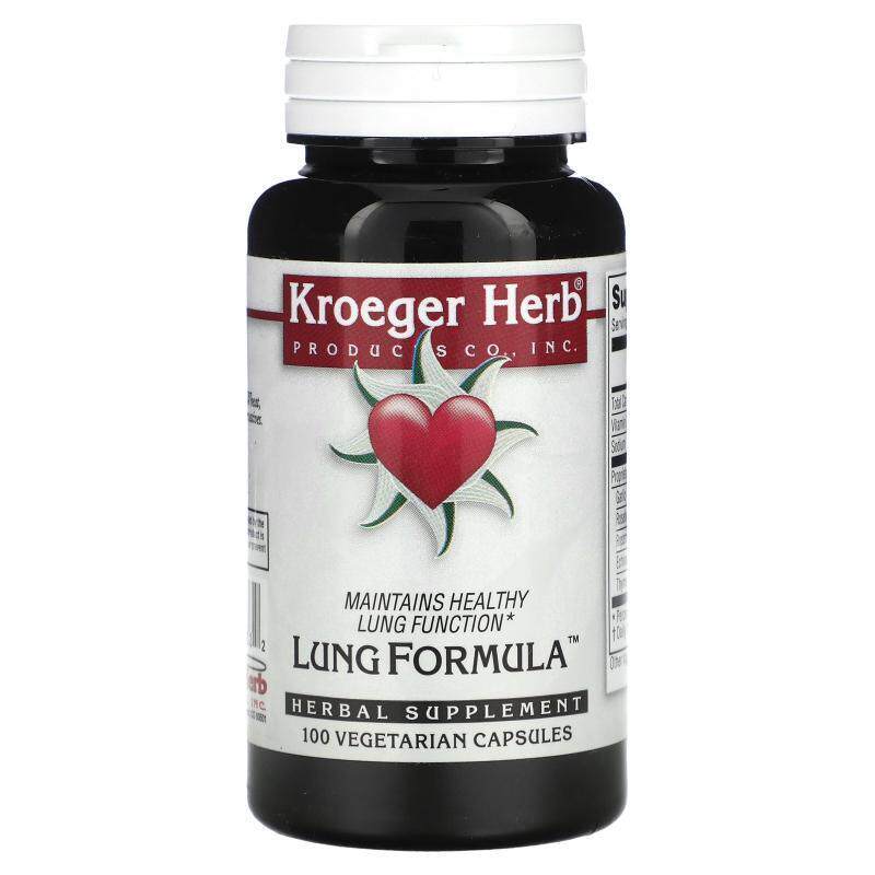 Kroeger Herb Co,Lung Formula, 100 Vegetarian Capsules