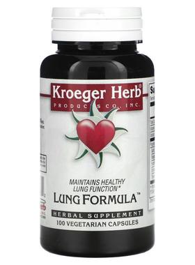 Kroeger Herb Co,Lung Formula, 100 Vegetarian Capsules