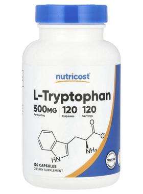 Nutricost,L-Tryptophan, 500 mg, 120 Capsules
