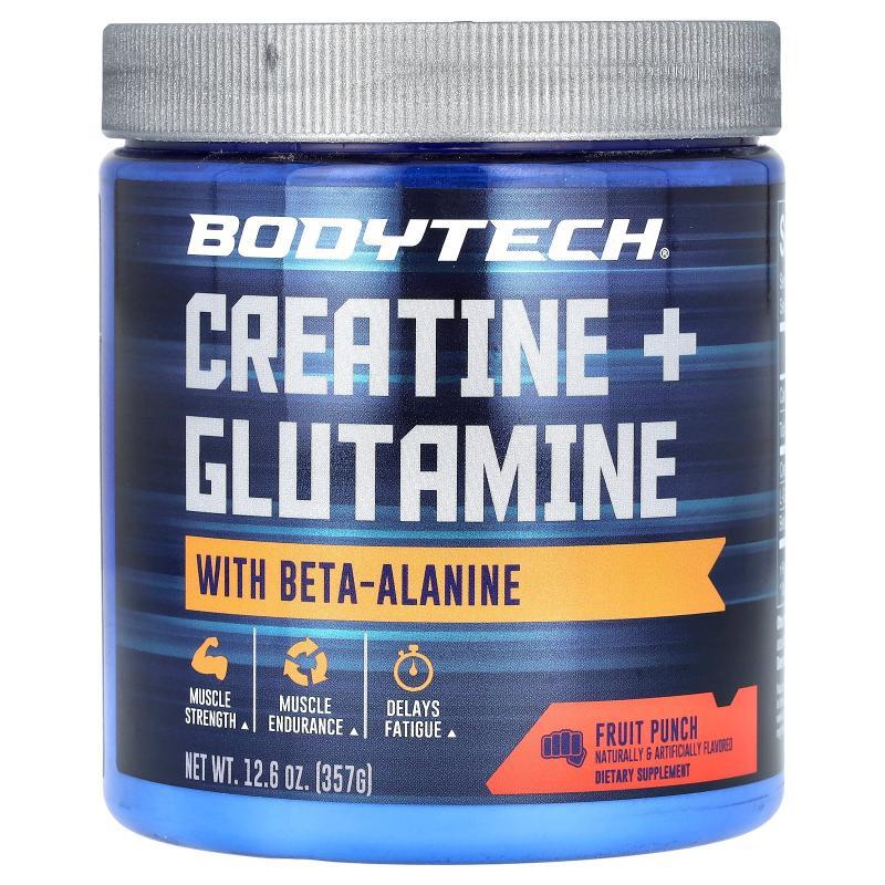 BodyTech,Creatine + Glutamine With Beta-Alanine, Unflavored,