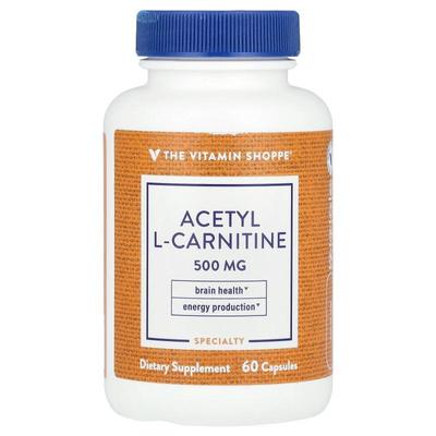The Vitamin Shoppe,Acetyl L-Carnitine, 500 mg, 60 Capsules