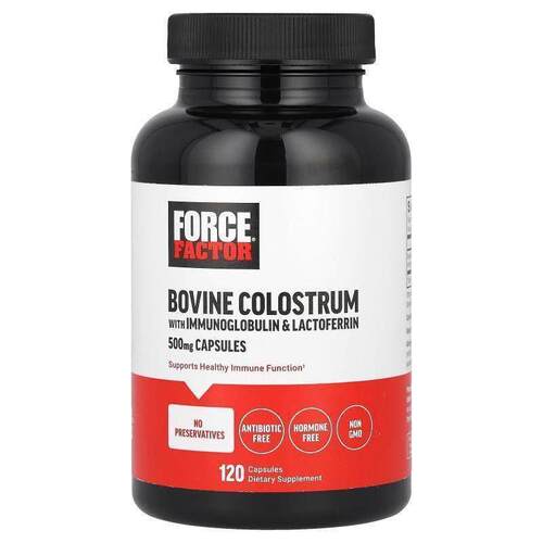 Force Factor,含乳铁蛋白的牛初乳，500 毫克，120 粒胶囊