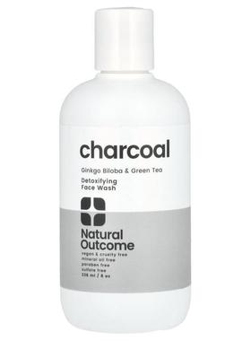 Natural Outcome,Charcoal, Detoxifying Face Wash, 8 oz (236 m