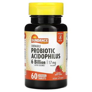 Sundance,Chewable Probiotic Acidophilus, Natural Berry, 8.5