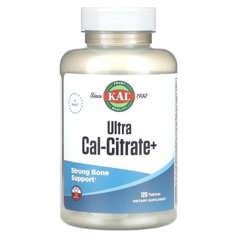 KAL,Ultra Cal-Citrate+, 120 Tablets