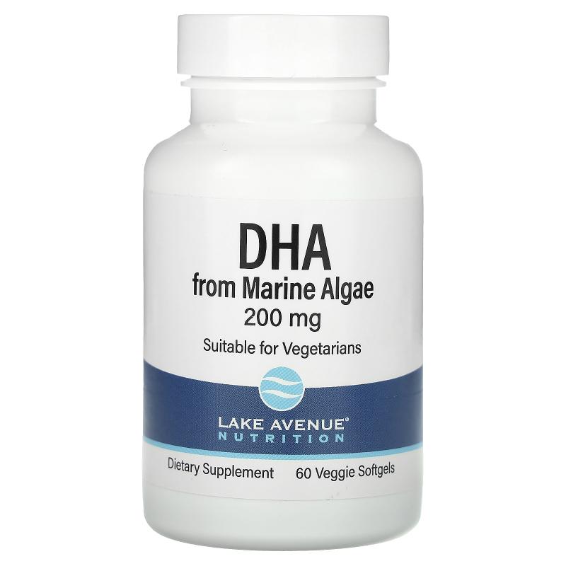 Lake Avenue Nutrition,海藻 DHA，素食 Omega，200 毫克，60 粒