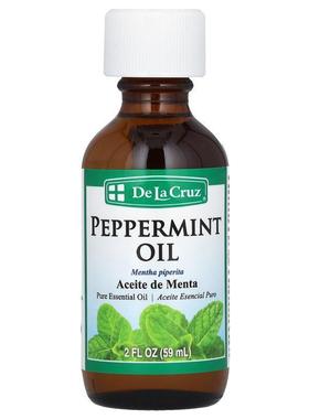 De La Cruz,Peppermint Oil, 2 fl oz (59 ml)