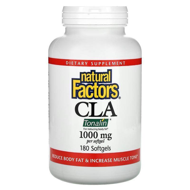 Natural Factors,CLA，共轭亚油酸混合软胶囊，1000毫克，180粒