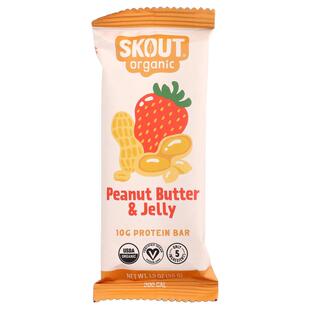 Skout Organic,Protein Bar, Peanut Butter & Jelly, 1.9 oz (55