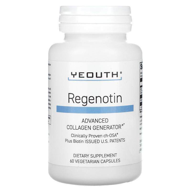 Yeouth,Regenotin 高级胶原合成素食胶囊，120 粒装