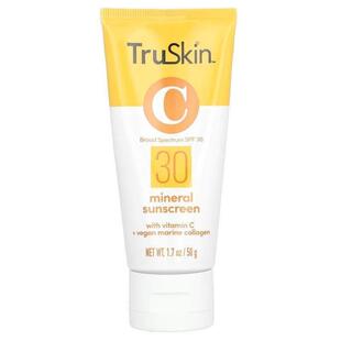 TruSkin,Mineral Sunscreen with Vitamin C + Vegan Marine Coll