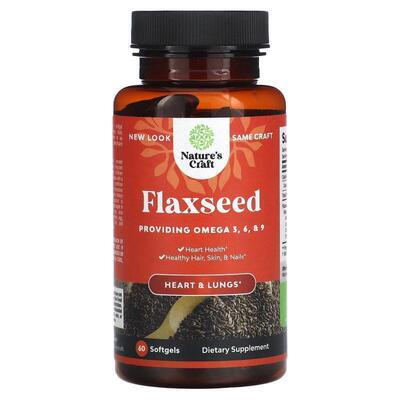 Natures Craft,Flaxseed, 60 Softgels