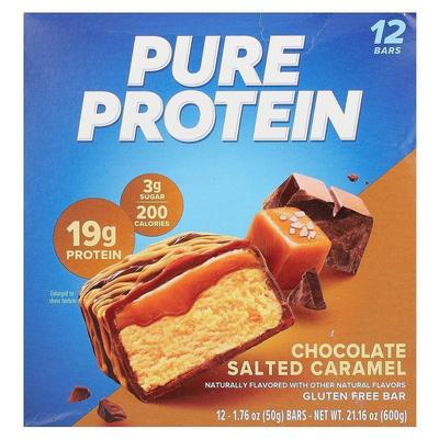 纯蛋白,Gluten Free Bar, Chocolate Salted Caramel, 12 Bars, 1