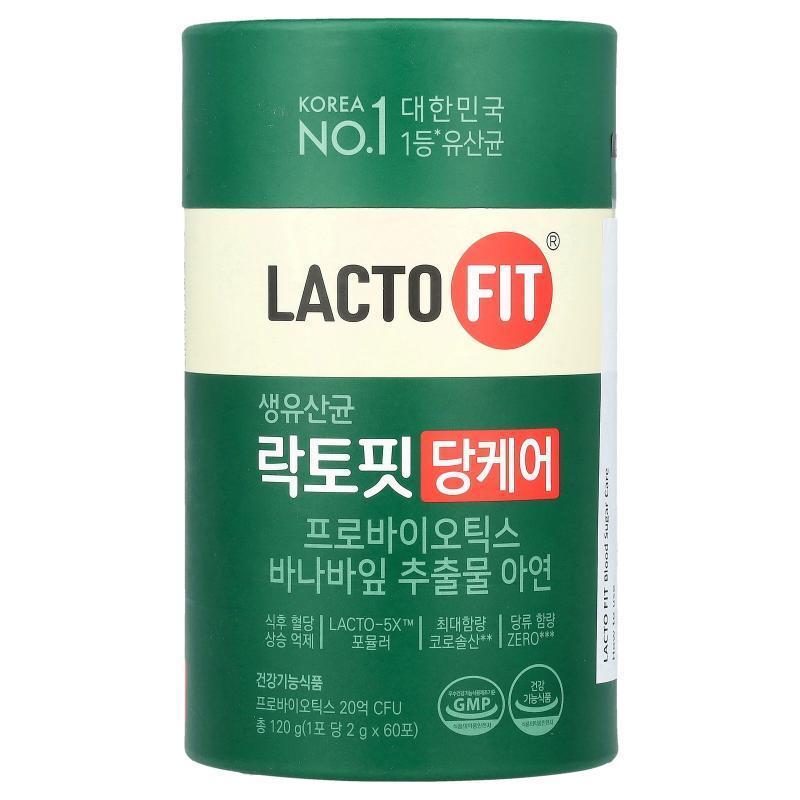 Lactofit,益生菌，血糖护理，60 条，每条 2 克