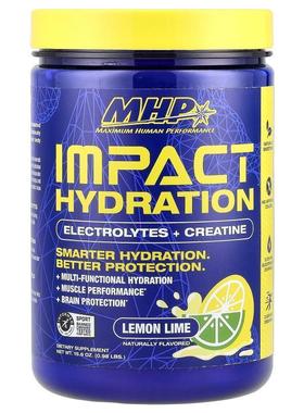 MHP,Impact Hydration, Electrolytes + Creatine, Lemon Lime, 0