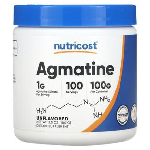 Nutricost,Agmatine, Unflavored, 3.5 oz (100 g)