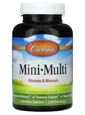 Carlson,Mini Multi, 250 Mini Tablets