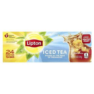 Lipton,Black Tea, Iced Tea, 24 Family Size Tea Bags, 6 oz (1