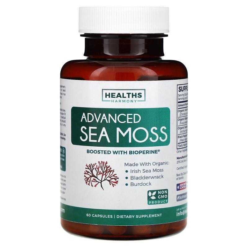 Healths Harmony,Advanced Sea Moss, 60 Capsules