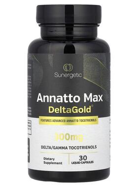 Sunergetic,Annatto Max DeltaGold®，300 毫克，30 粒液体胶囊