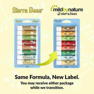 Mild By Nature Sierra Bees™有机润唇膏滋润保湿双唇呵护饱满丰