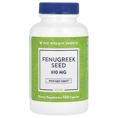 The Vitamin Shoppe,Fenugreek Seed, 610 mg, 100 Capsules