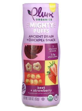 谷百,Mighty Puffs, Ancient Grain + Chickpea Snack, Baby, Bee