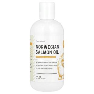 Chew + Heal,挪威鲑鱼油，狗狗专用，8 液量盎司（237 毫升）