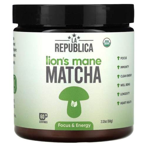 LA Republica,Lion's Mane Matcha, 2.12 oz (60 g)