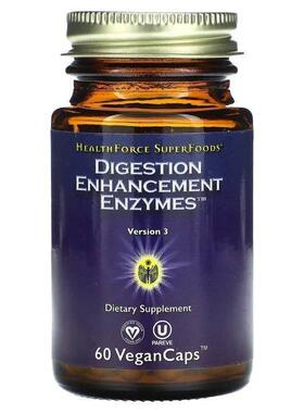 HealthForce Superfoods,Digestion Enhancement Enzymes, 60 Veg