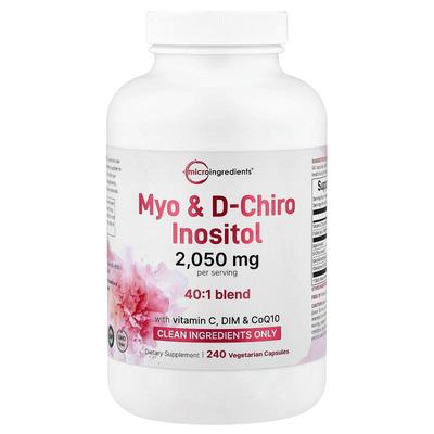 Micro Ingredients,Myo D-Chiro Inositol, 240 Vegetarian Capsu