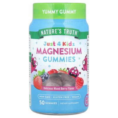 Nature's Truth,Just 4 Kidz，镁软糖，美味混合浆果，50 粒软糖