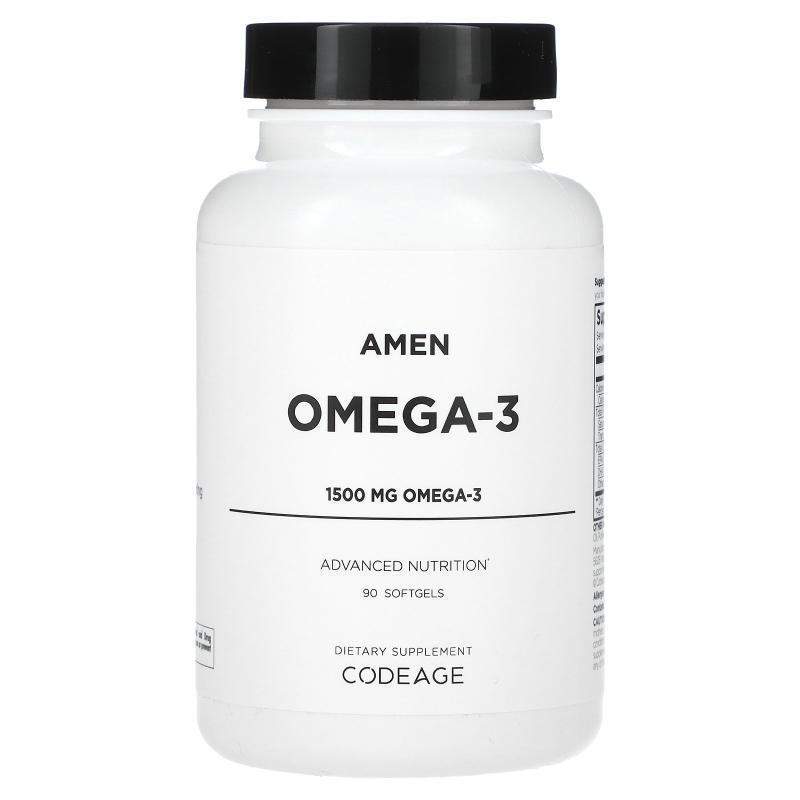 Codeage,Amen-3，Omega-3，1.500 毫克，90 粒软凝胶