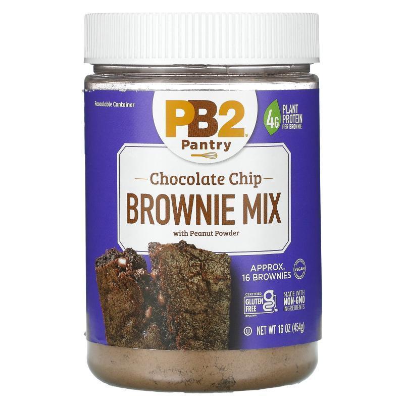 PB2 Foods,Chocolate Chip Cookie Mix with Peanut Powder, 16 o