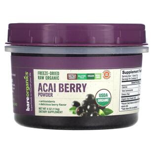 BareOrganics,Freeze-Dried Raw Organic Acai Berry Powder , 4