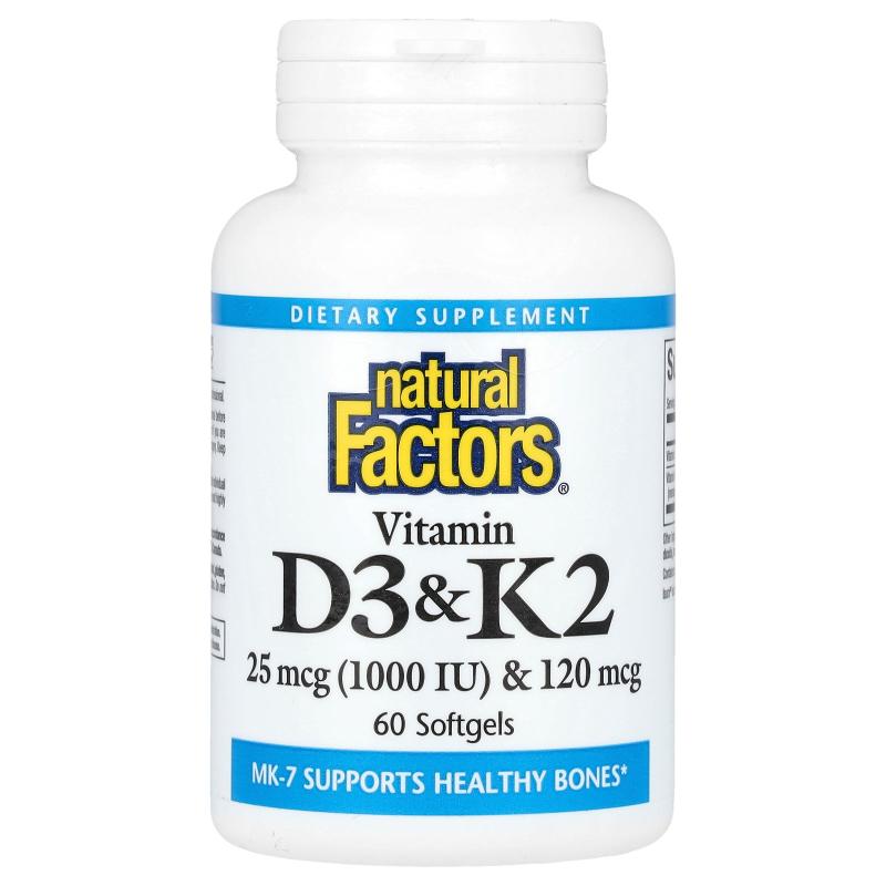 Natural Factors 维生素 D3 和 K2