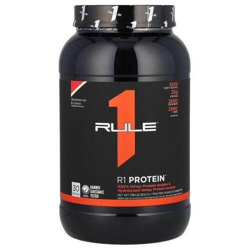 Rule One Proteins,R1 Protein Powder Drink Mix, Strawberries