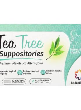 NutraBlast,Tea Tree Suppositories, 12 Vaginal Suppositories